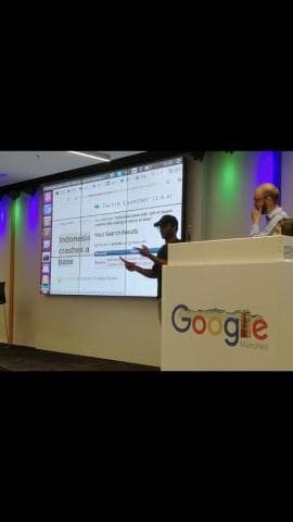 Speaking at a Google event in Munich