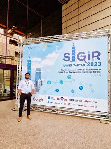 Presenting a workshop paper at PatentSemTech 2023, SIGIR, Taipei